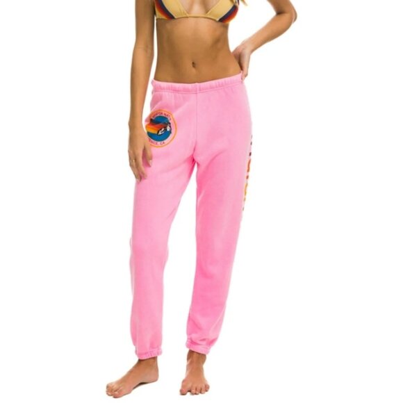 AVIATOR NATION SWEATPANTS - NEON PINK Small Excellent Condition - Picture 9 of 9